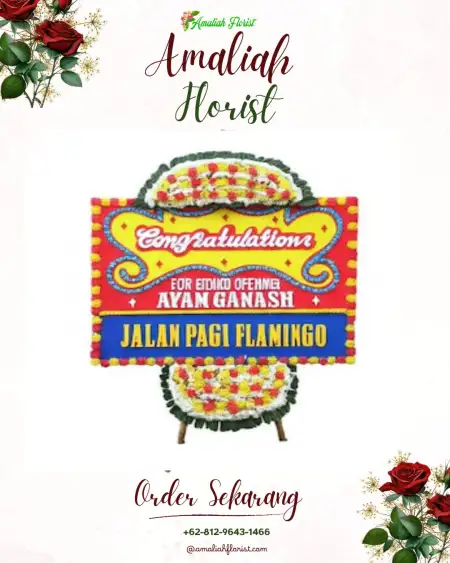 Sewa Papan Bunga Gemekan